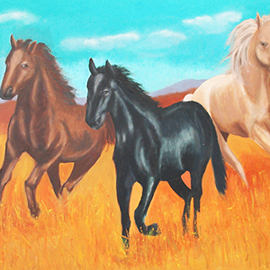 Caballos en libertad